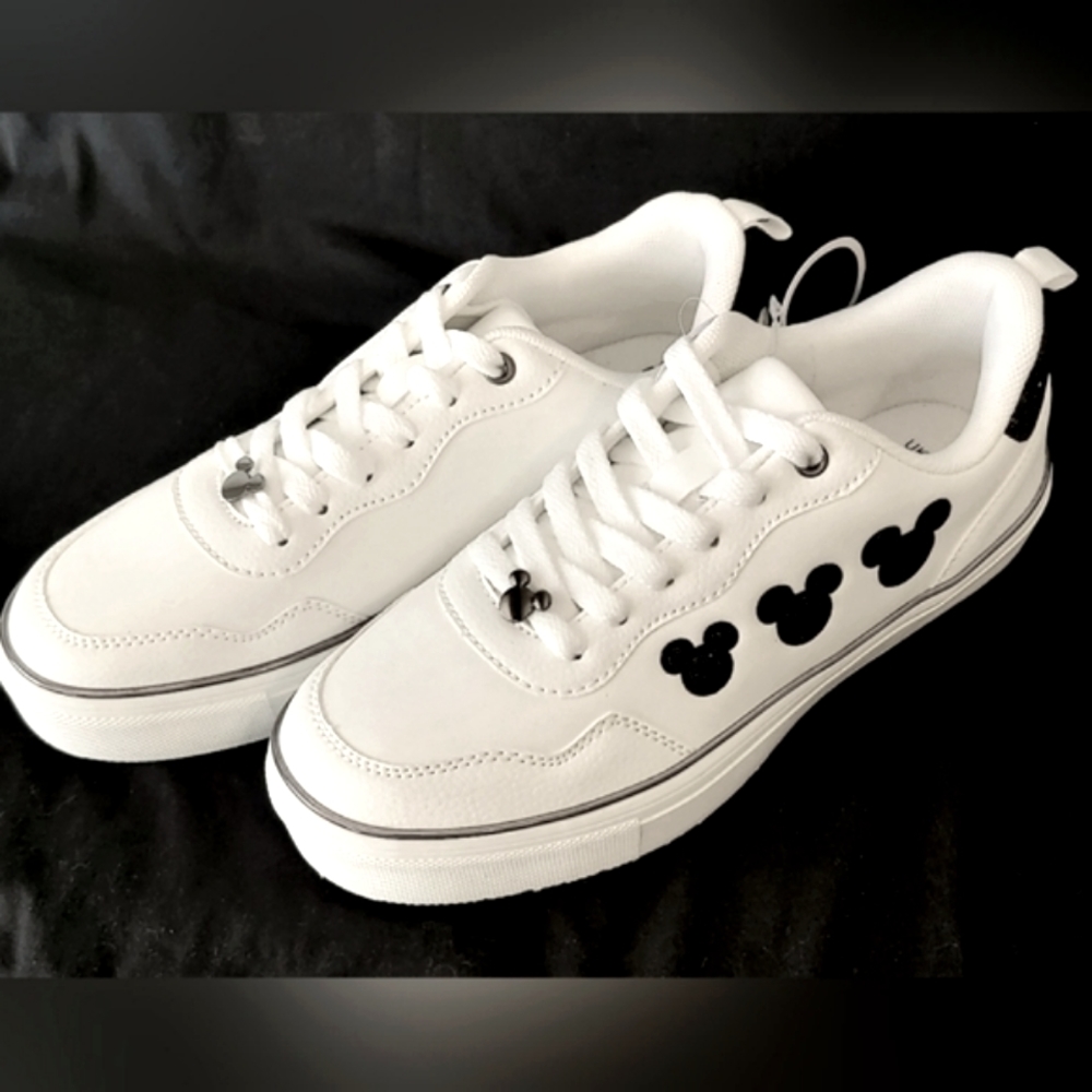 NWT! Disney Mickey Mouse Sparkle Sneakers for Women Size 8 - Picture 8 of 13